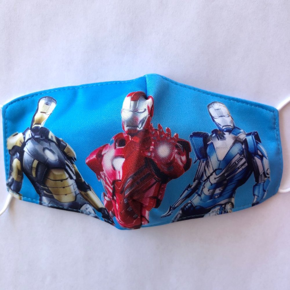 kids face mask boys Iron Man